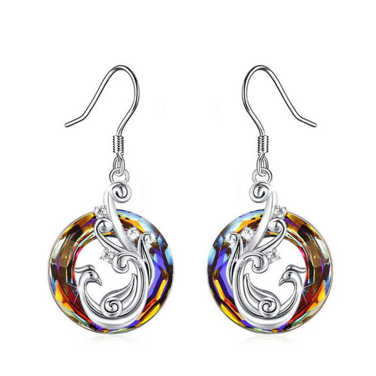 Orecchini con cristalli Phoenix multicolore