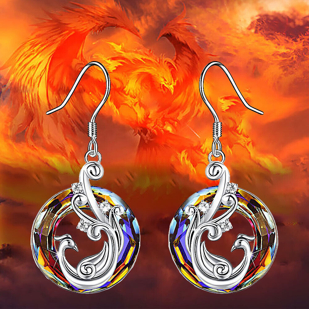 Orecchini con cristalli Phoenix multicolore